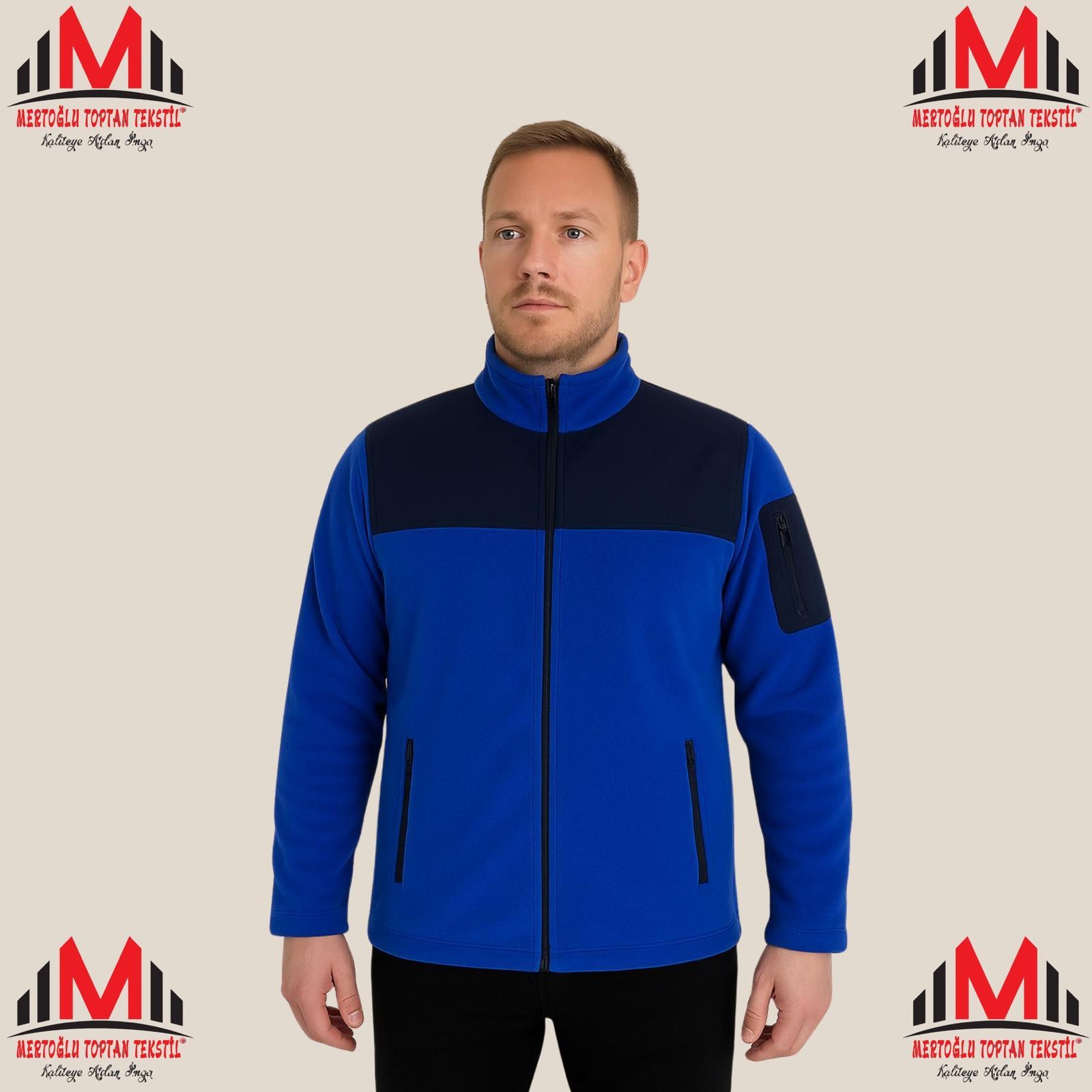 SAKS MAVİSİ POLAR CEKET 