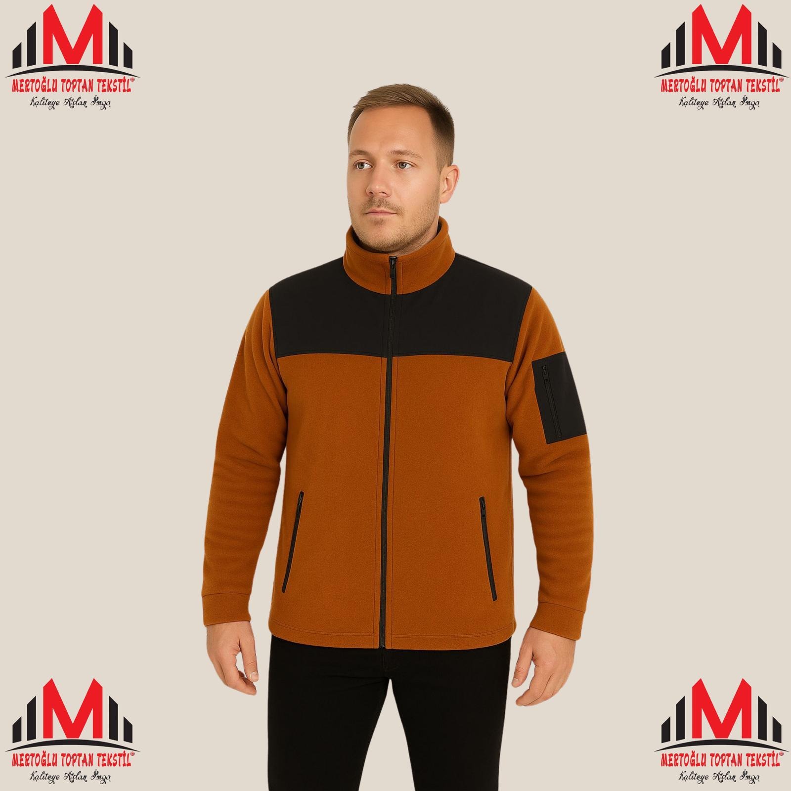 HARDAL RENGİ POLAR CEKET