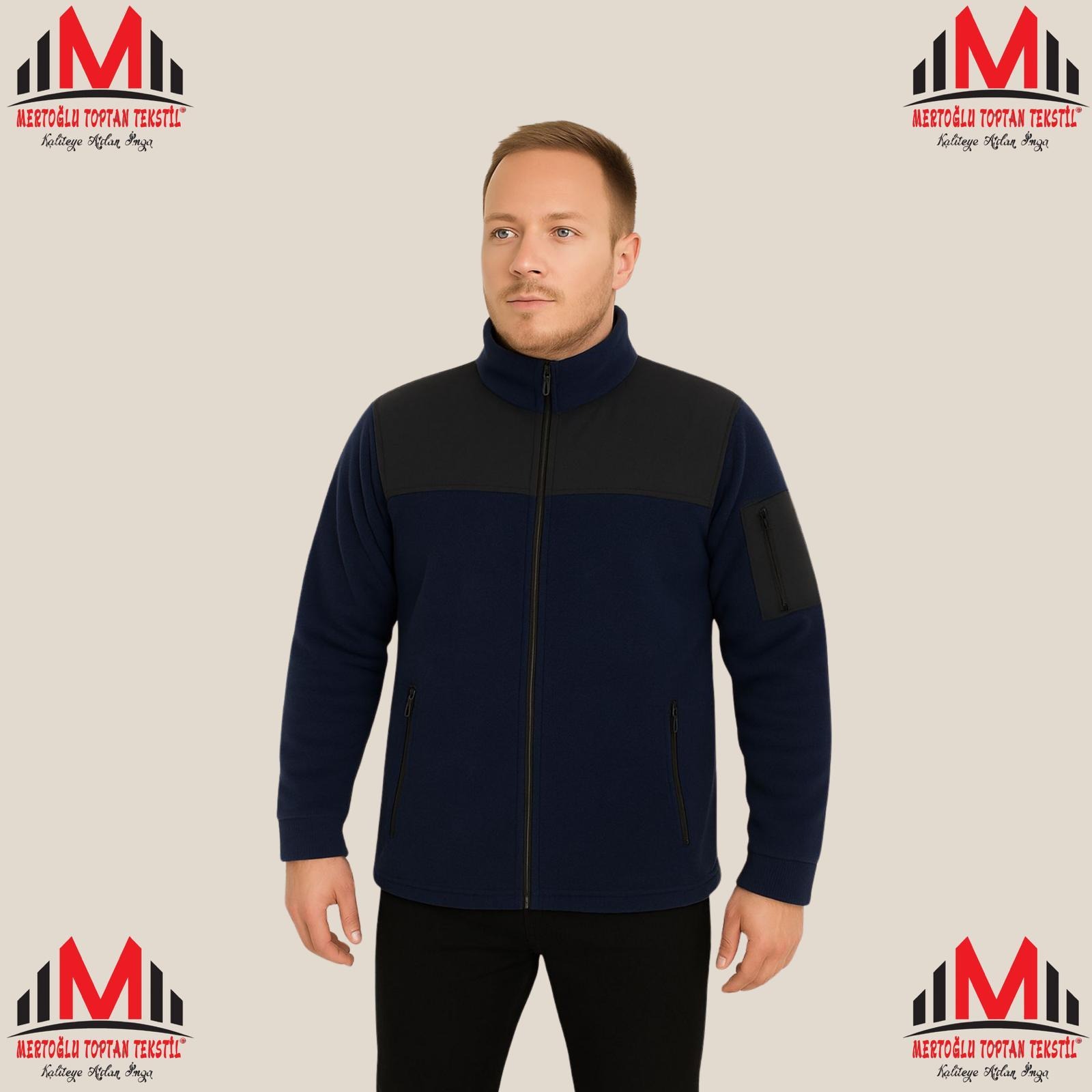 LACİVERT POLAR CEKET 